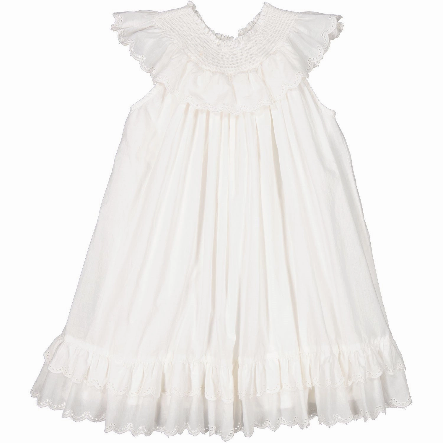 MarMar Broderie Anglaise Cloud Druse Frill Dress Comfortable