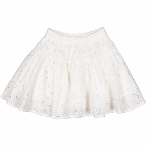 MarMar Broderie Anglaise Cloud Sylviana Skirt Sophisticated Denim