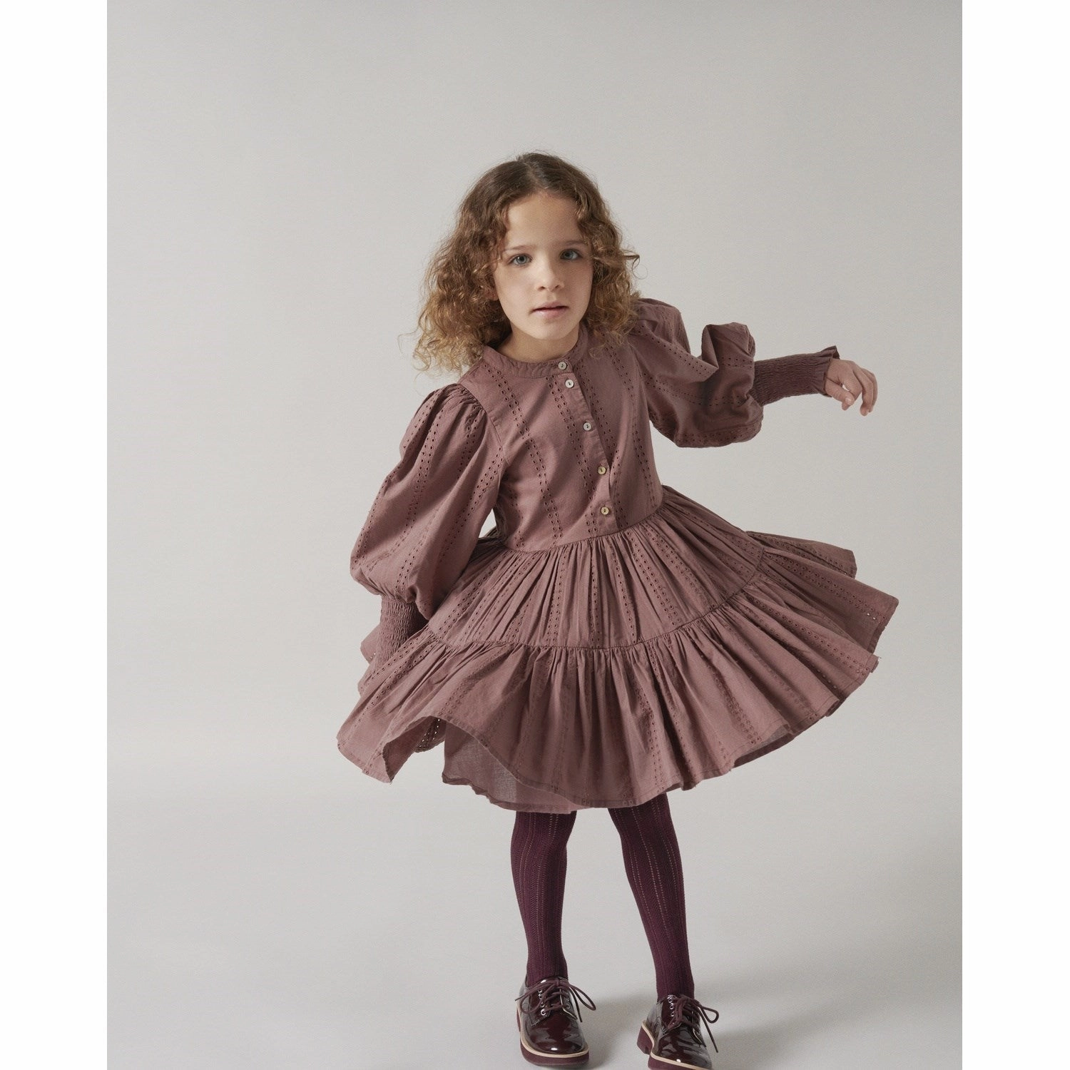 MarMar Broderie Anglaise Dusty Grape Dela Dress Classic
