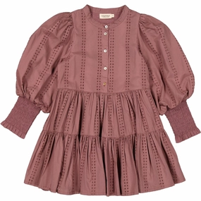 MarMar Broderie Anglaise Dusty Grape Dela Dress Classic Bold