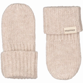 MarMar Cashmere Sand Melange Alvilda Baby Mittens Print Cozy
