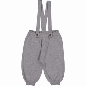 MarMar Cotton Rayon Knit Solid Grey Melange Perrin Pants Functional Stretchy