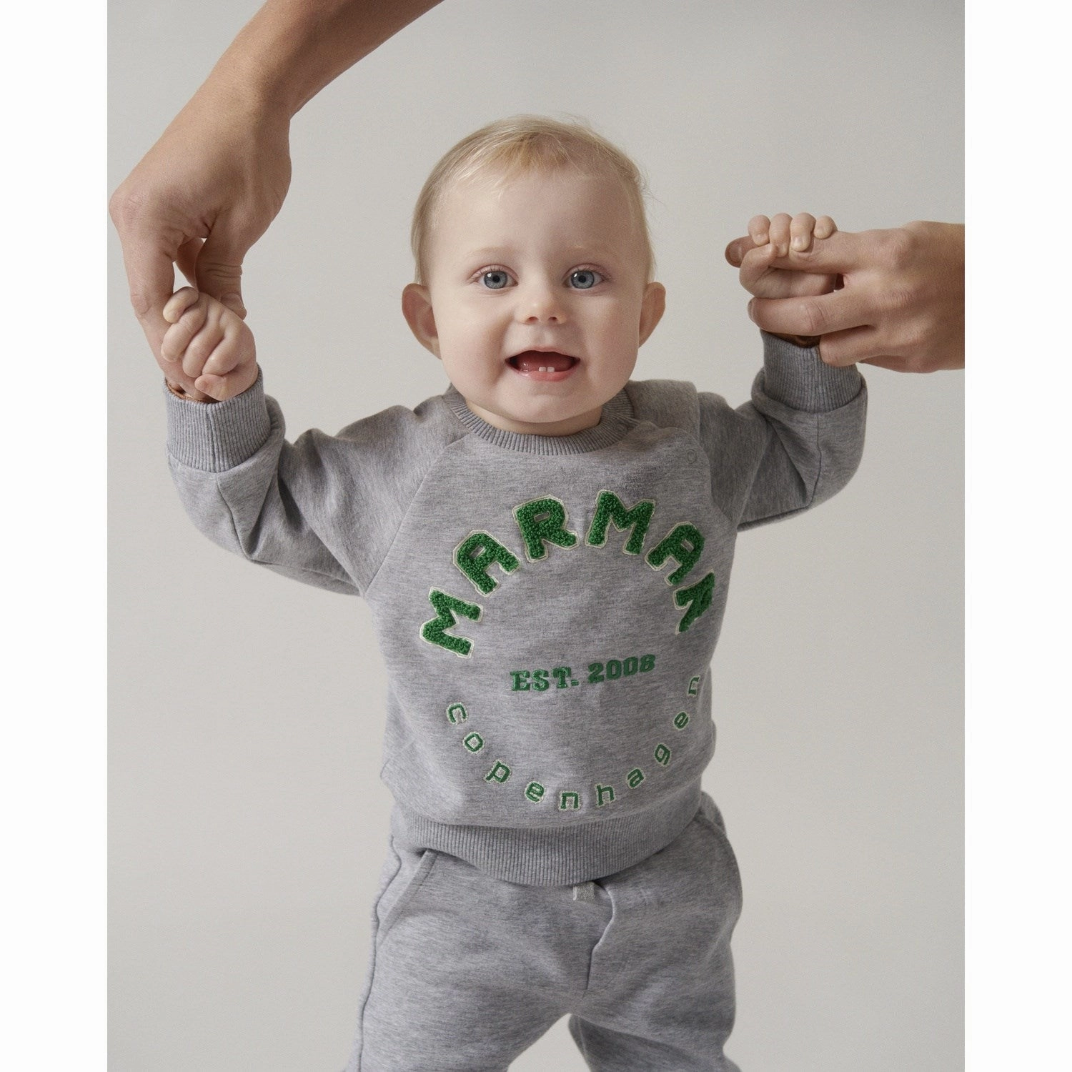MarMar Double Jersey Green Logo Pelon B Sweatpants Comfortable