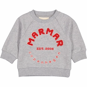 MarMar Double Jersey Red Logo Theos B Sweatshirt Signature Velvet