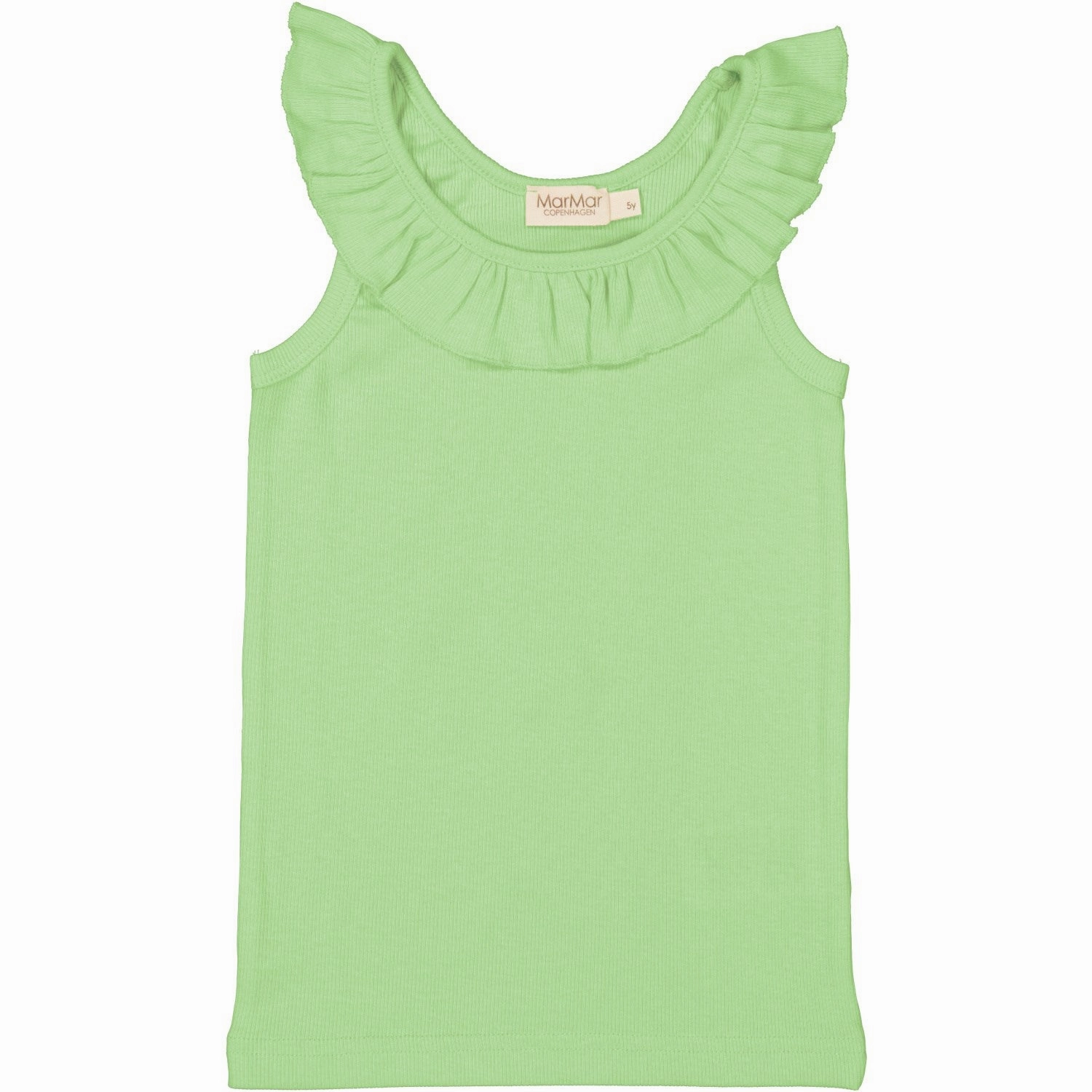 MarMar Modal Fine Rib Clover Tamar Top Durable Ruffle