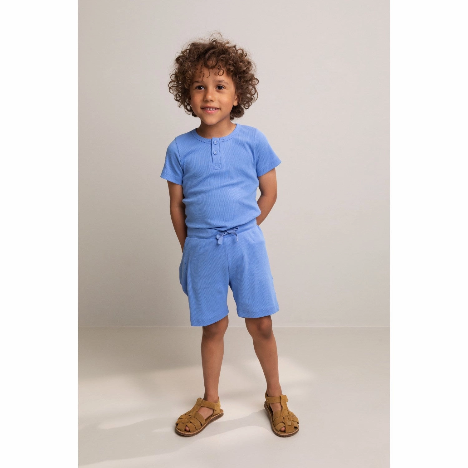 MarMar Modal Fine Rib Cornflower T-shirt Tulle