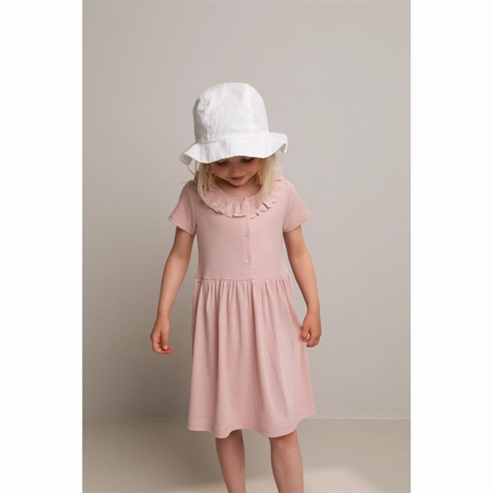 MarMar Modal Fine Rib Evening Sun Stripe Dama Dress Polished