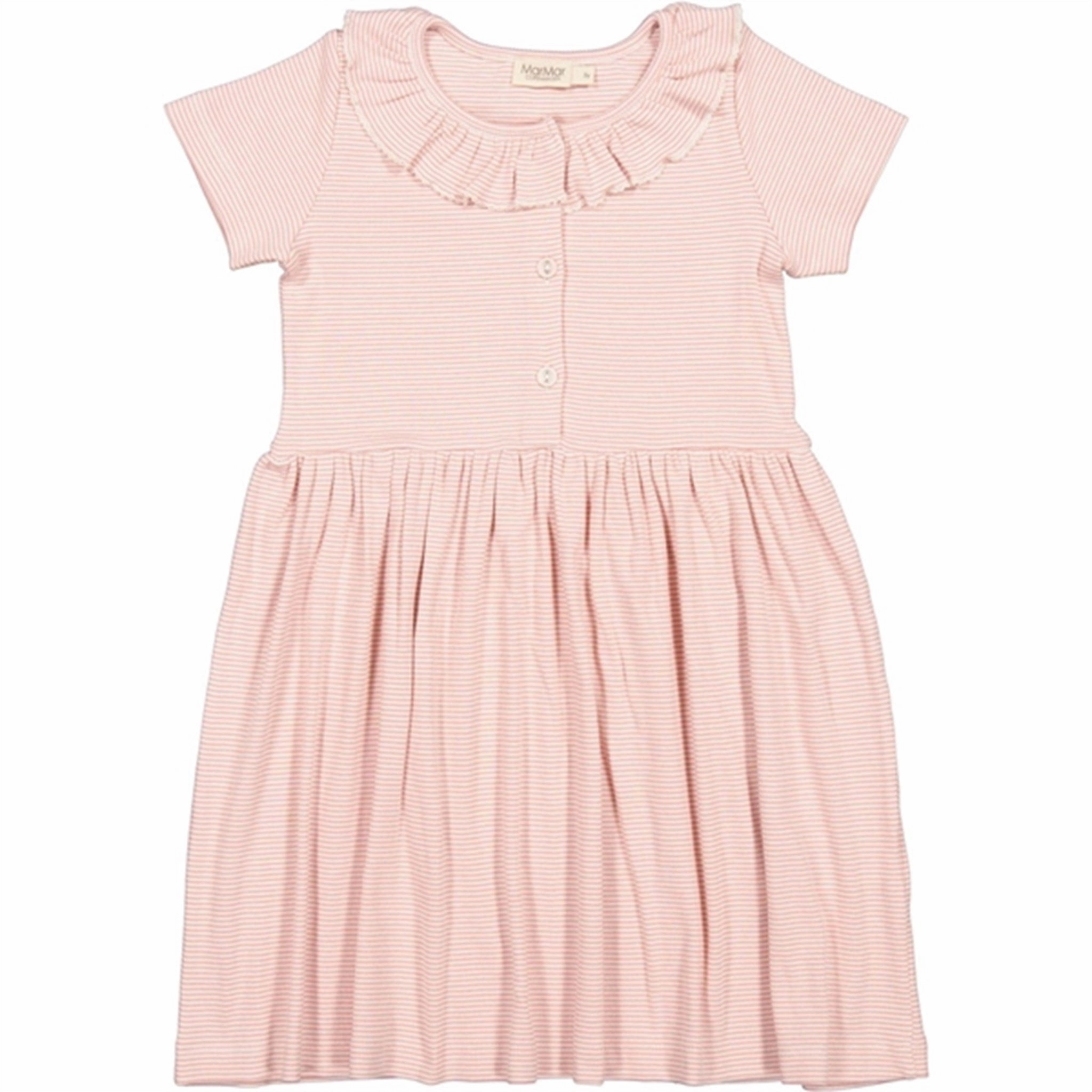 MarMar Modal Fine Rib Evening Sun Stripe Dama Dress Polished Pocket