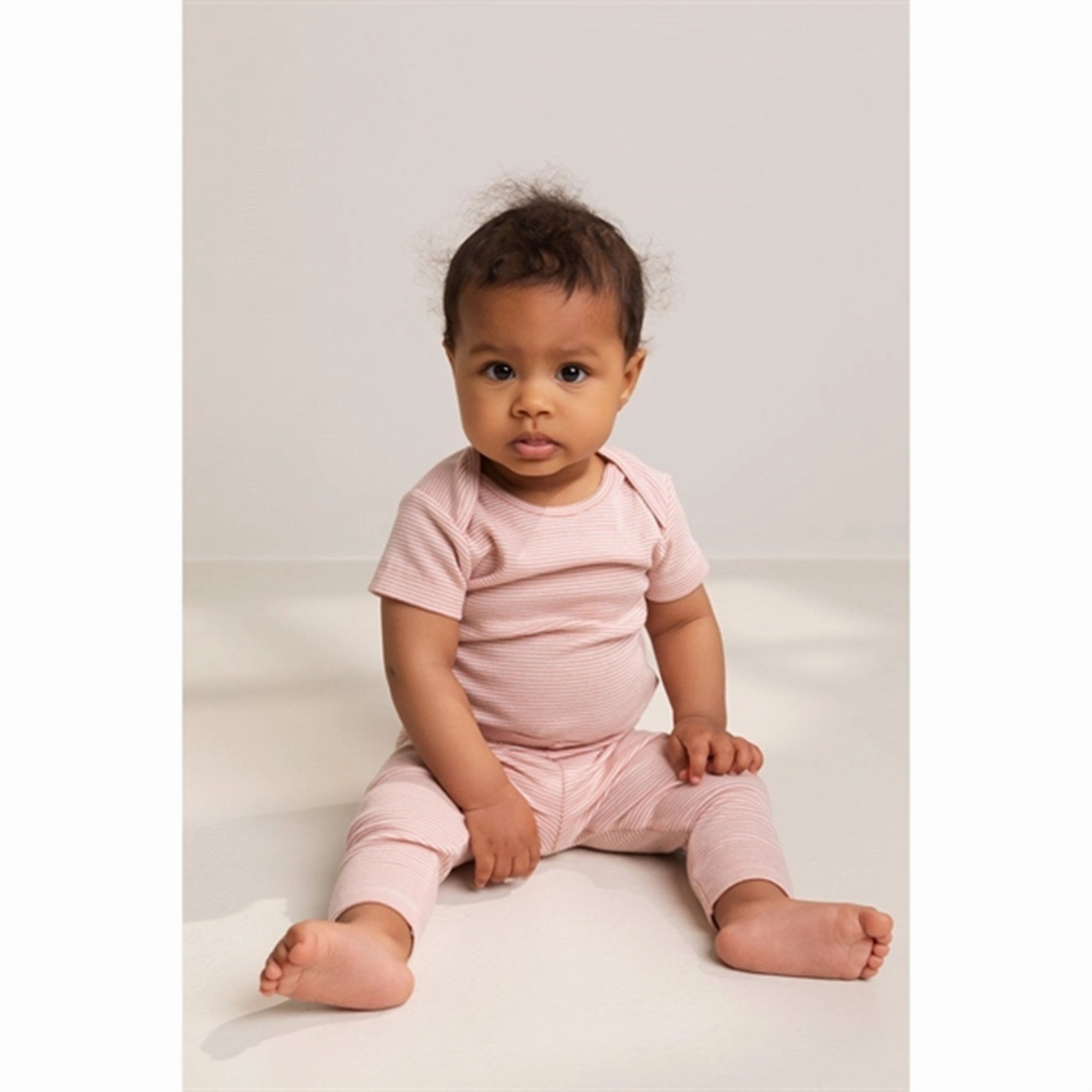 MarMar Modal Fine Rib Evening Sun Stripe Leggings Zipper