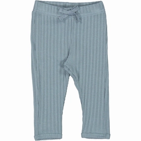 MarMar Modal Pointelle Rib Blue Dove Pitti Pants Fashionable Linen