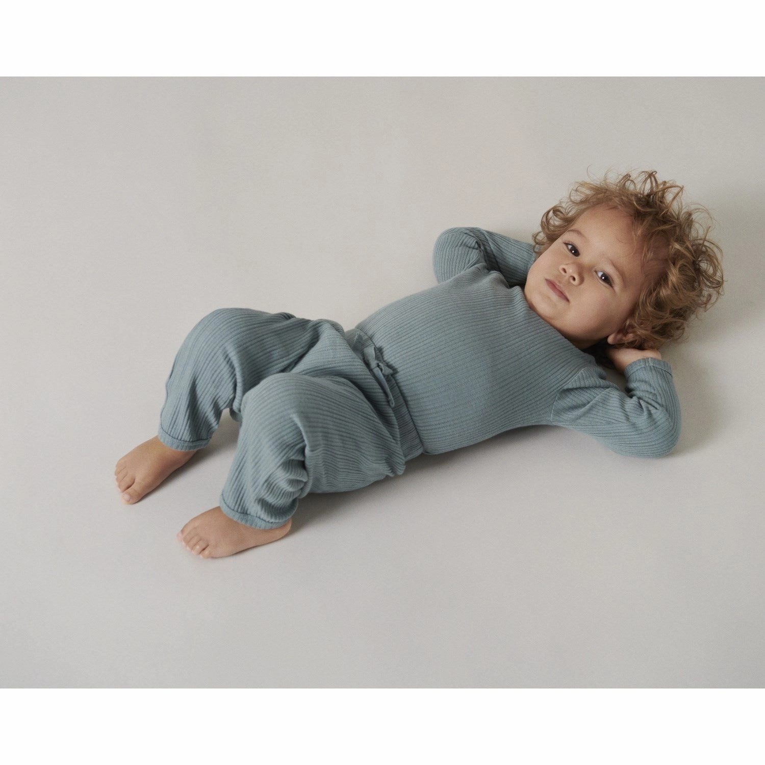 MarMar Modal Pointelle Rib Blue Dove Pitti Pants Fashionable