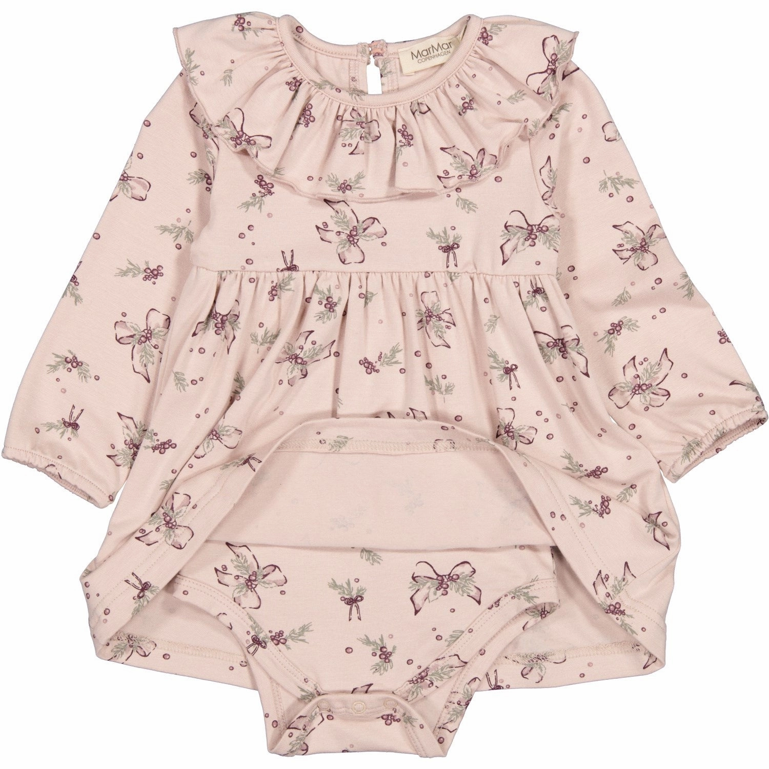MarMar Modal Smooth Print Bows Riva Dress Slim