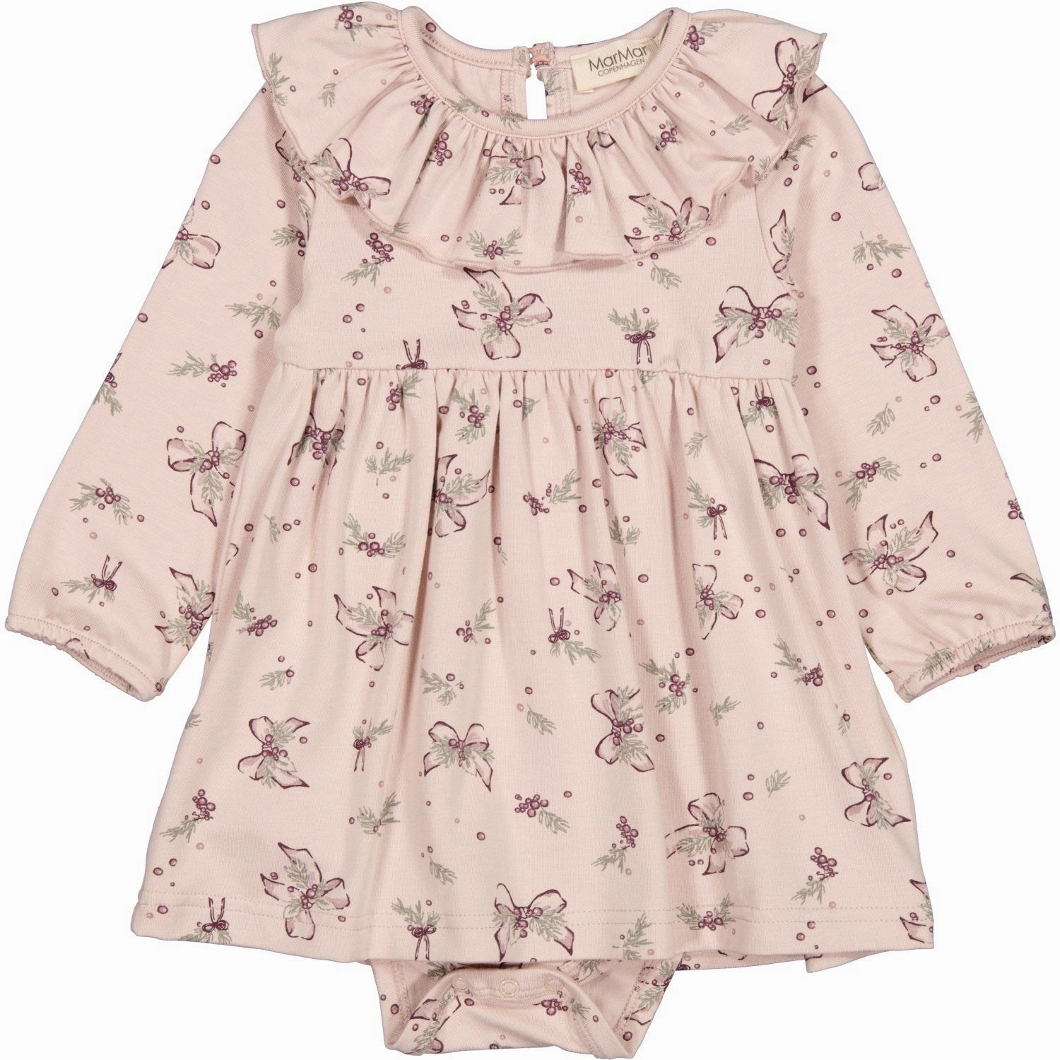 MarMar Modal Smooth Print Bows Riva Dress Slim Velvet