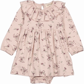 MarMar Modal Smooth Print Bows Riva Dress Slim Velvet