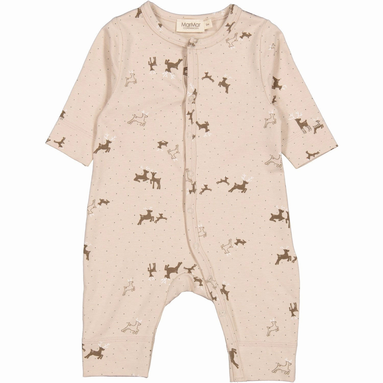 MarMar Modal Smooth Print Reindeer Ruka Onesie Pattern Spandex