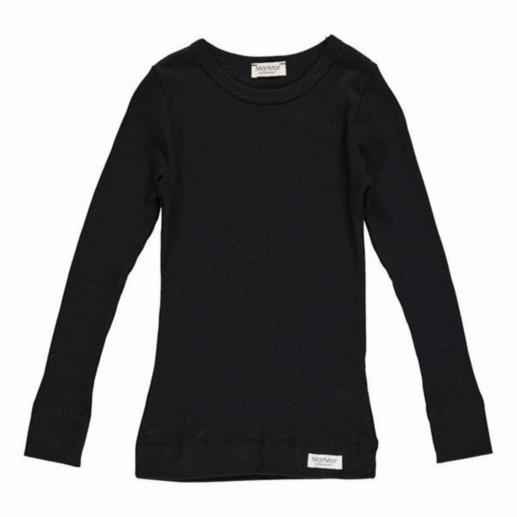 MarMar Modal Tee Plain LS Black Exquisite Bold