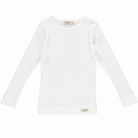 MarMar Modal Tee Plain LS Gentle White Finest Fit