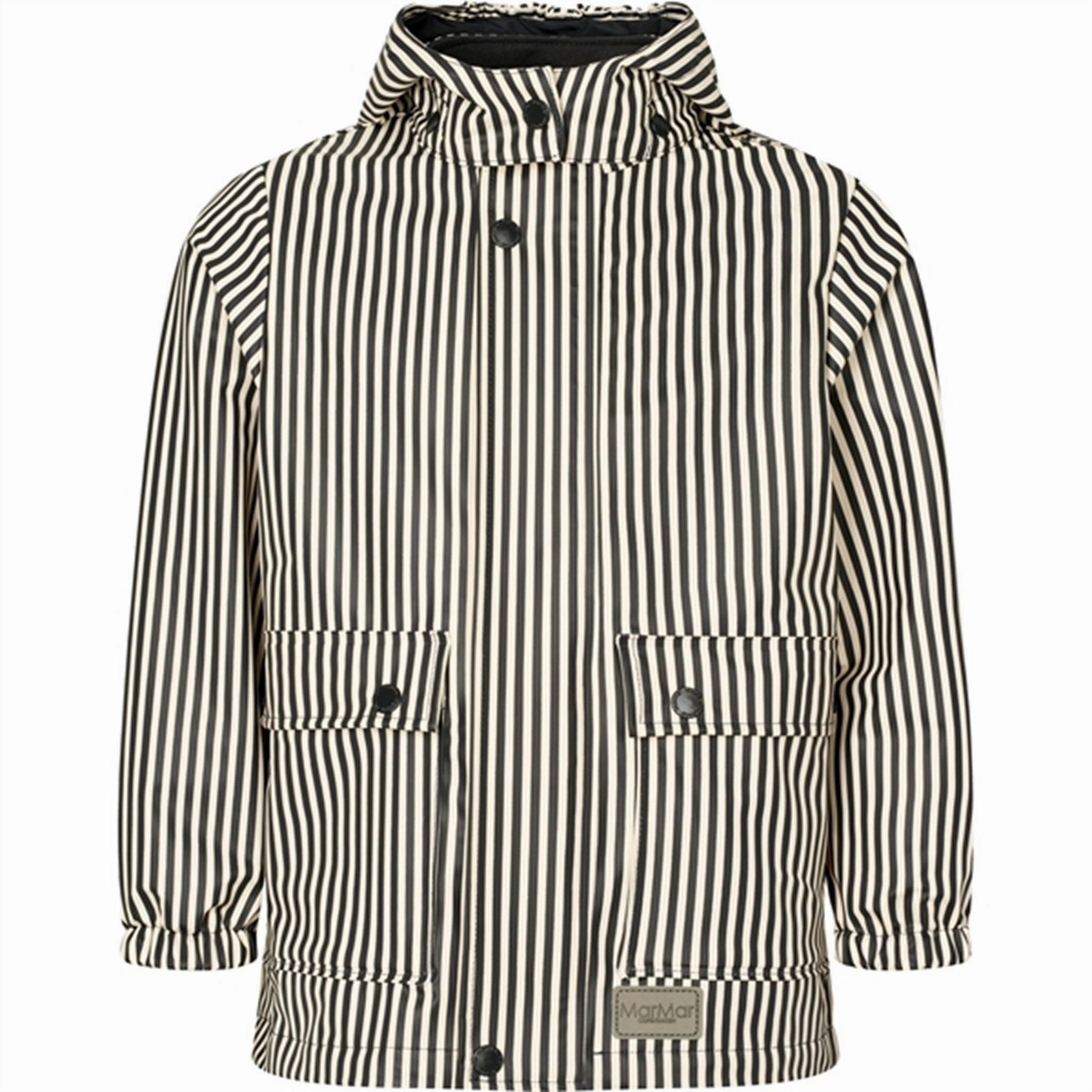 MarMar Osmund Rain Jacket Blue Dew Stripe Trendy Bow