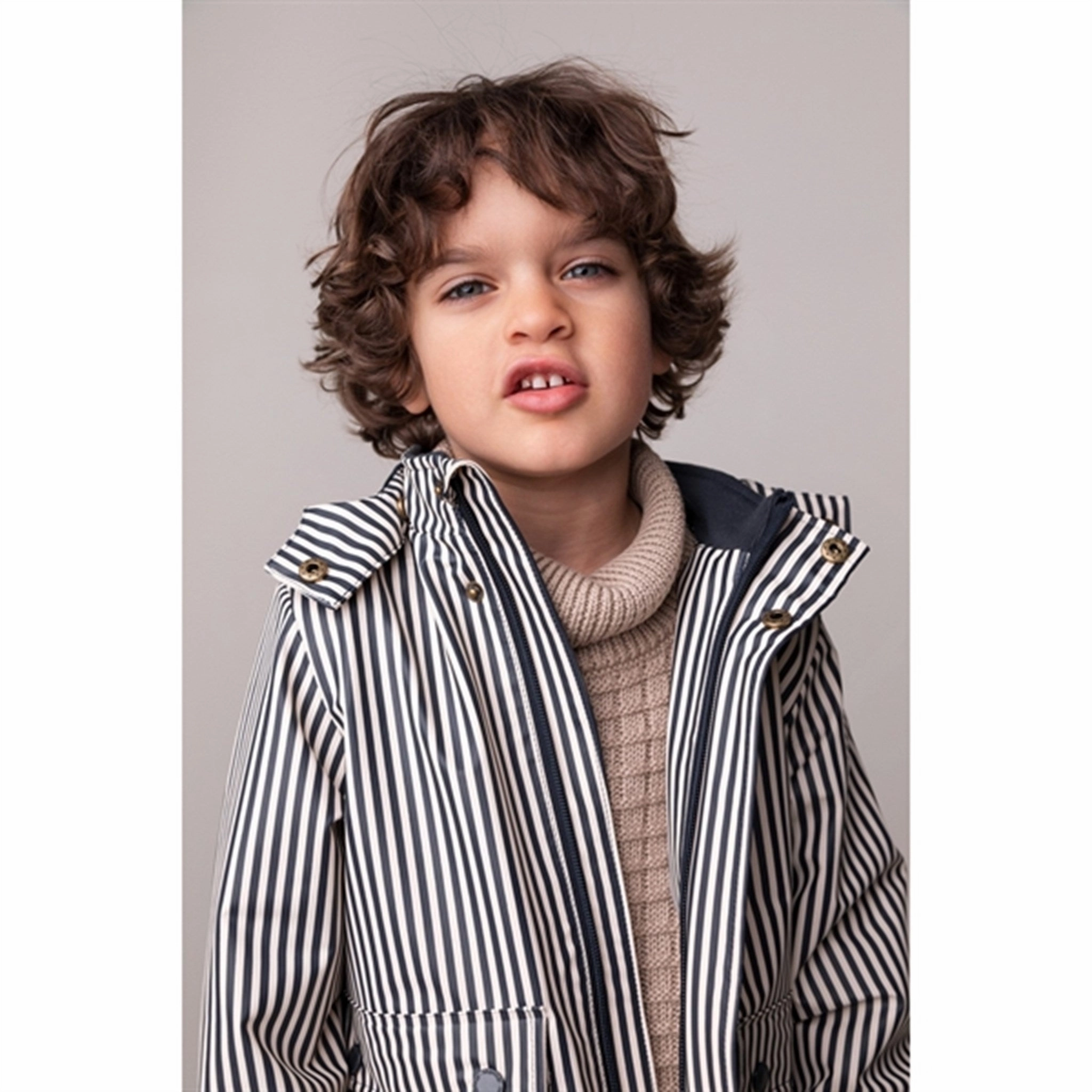 MarMar Osmund Rain Jacket Blue Dew Stripe Trendy