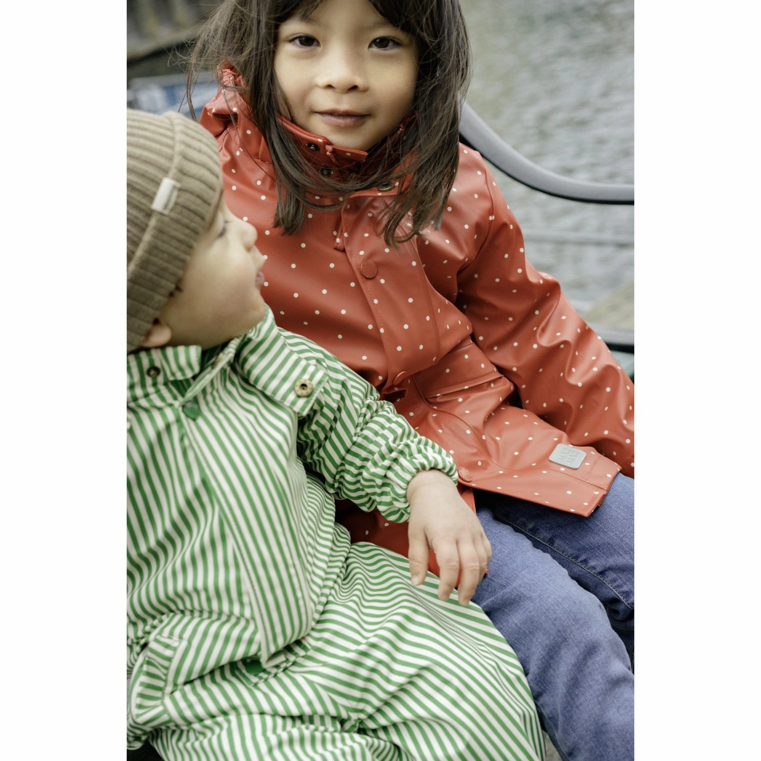 MarMar Rainwear Green Stripes Orion Suit Outerwear Layered
