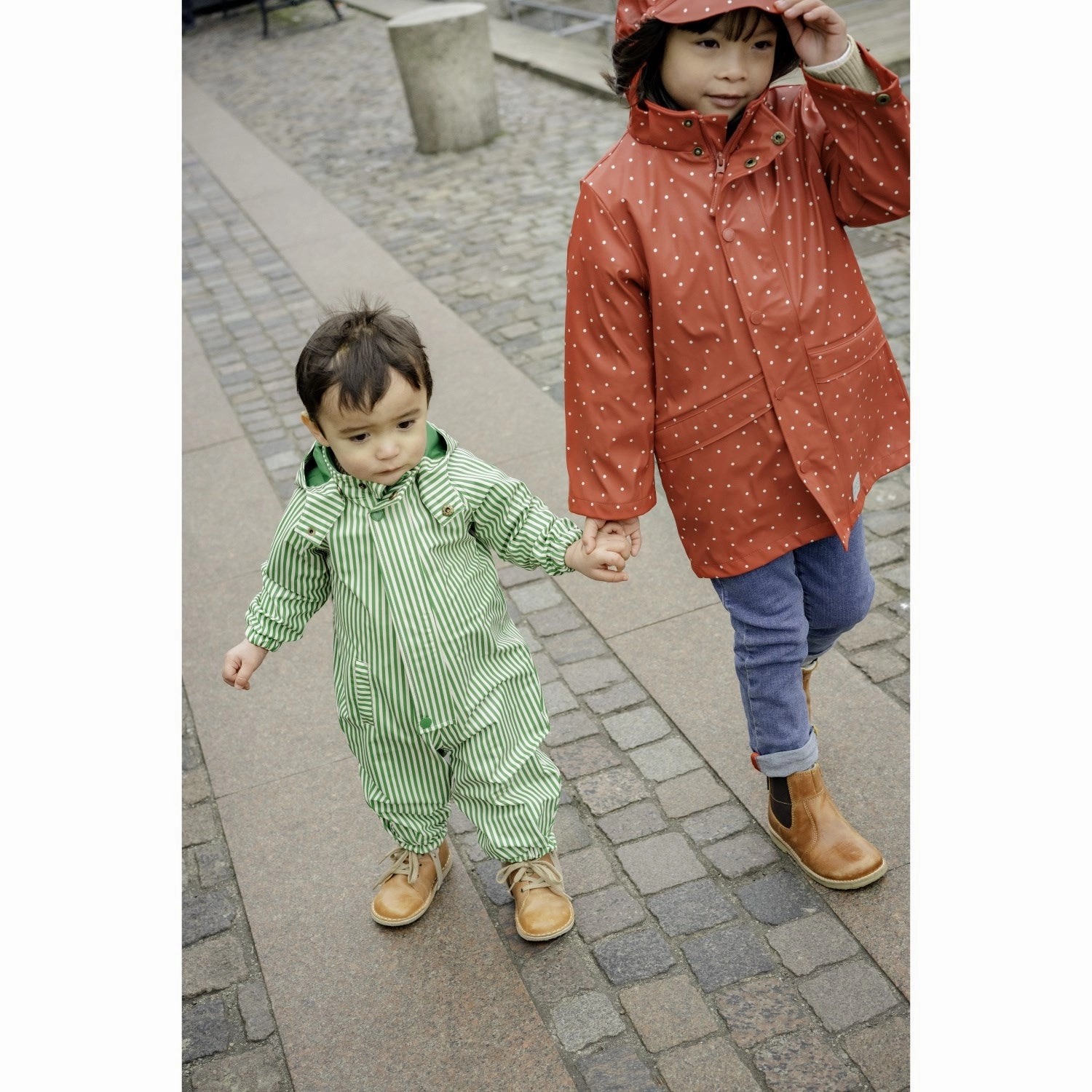 MarMar Rainwear Green Stripes Orion Suit Outerwear Layered