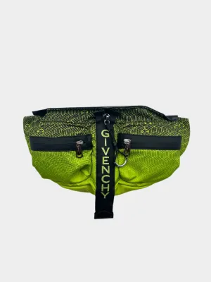 Marsupio Verde Fluo Con Stampa Geometrica E Dettagli Neri new arrival shoes new arrival kurta set bathu new arrivals