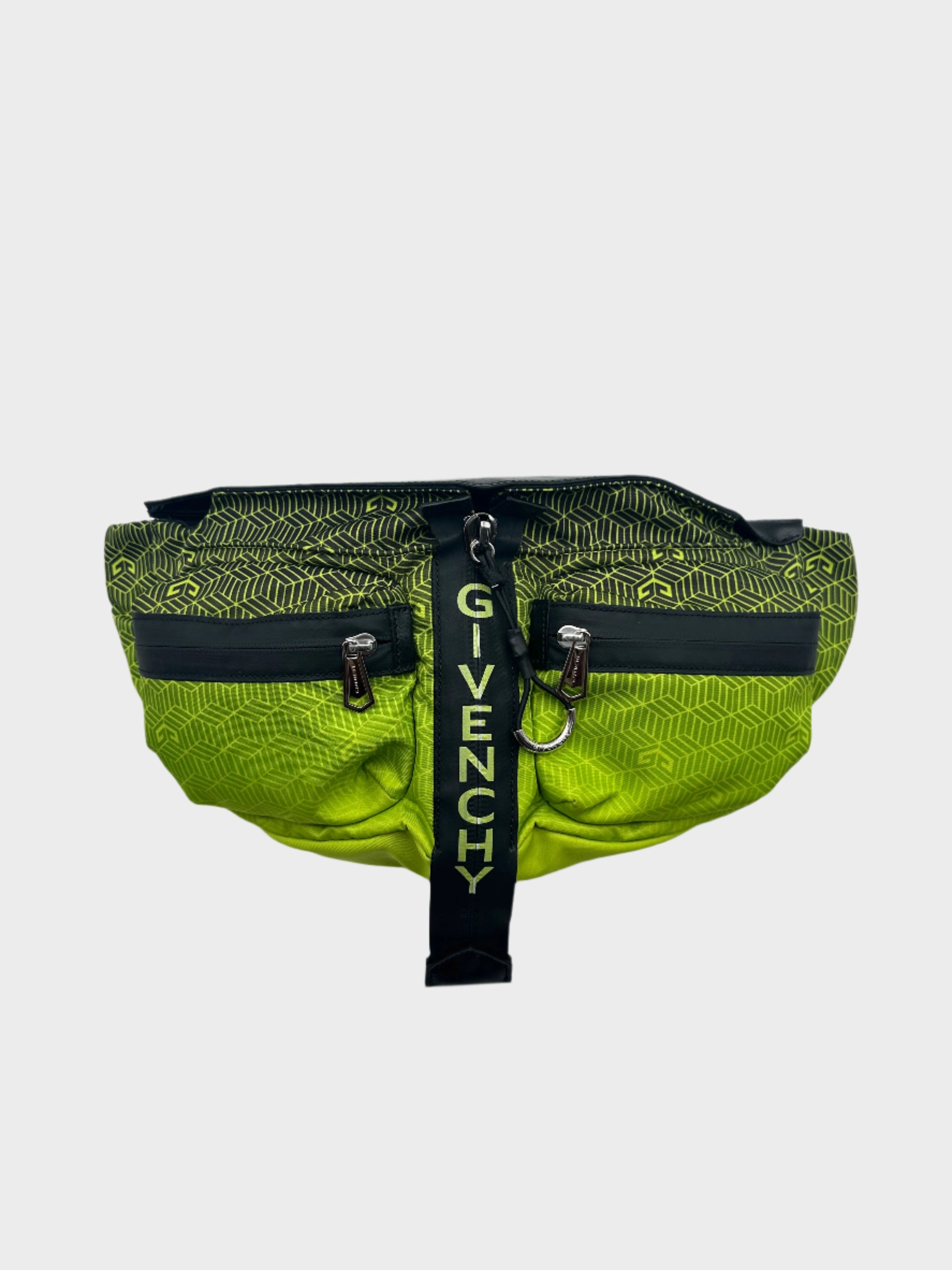 Marsupio Verde Fluo Con Stampa Geometrica E Dettagli Neri new arrival shoes new arrival kurta set bathu new arrivals