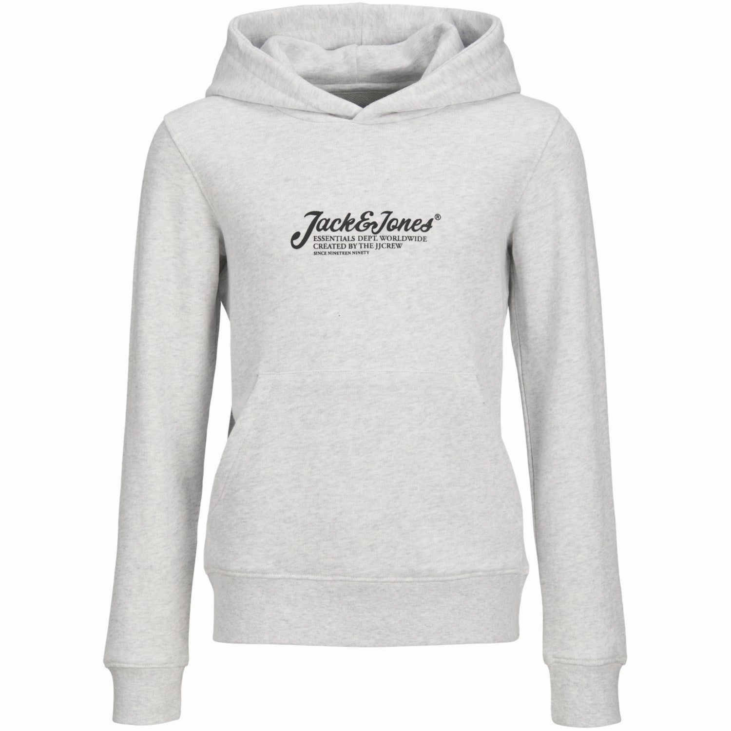Masterpiece Jack & Jones Junior White Melange Jjbeau Sweat Hood Jnr Creative