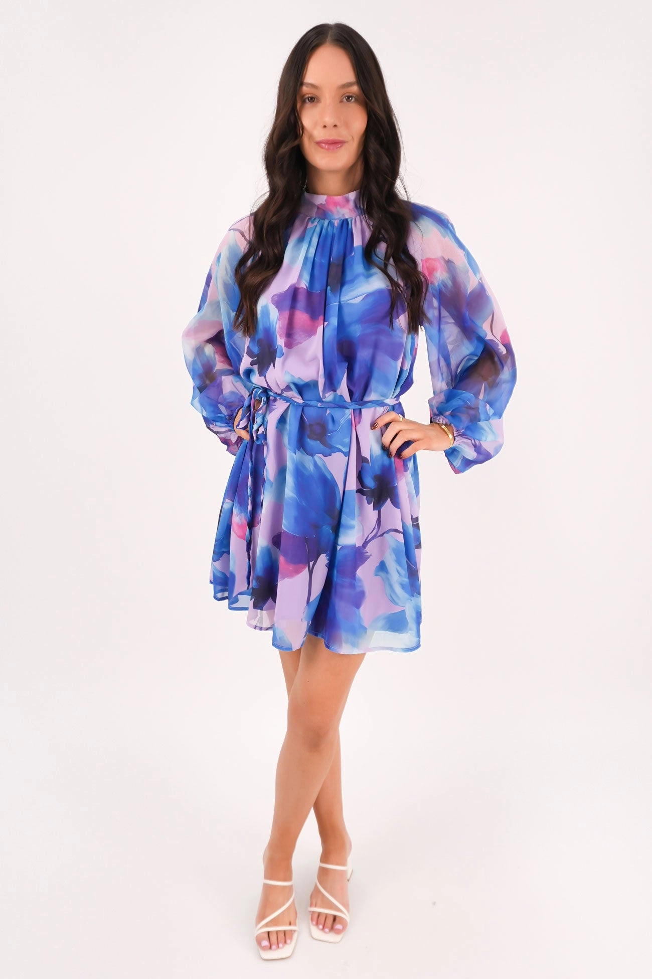 Meera Mini Dress Blue sale sharks