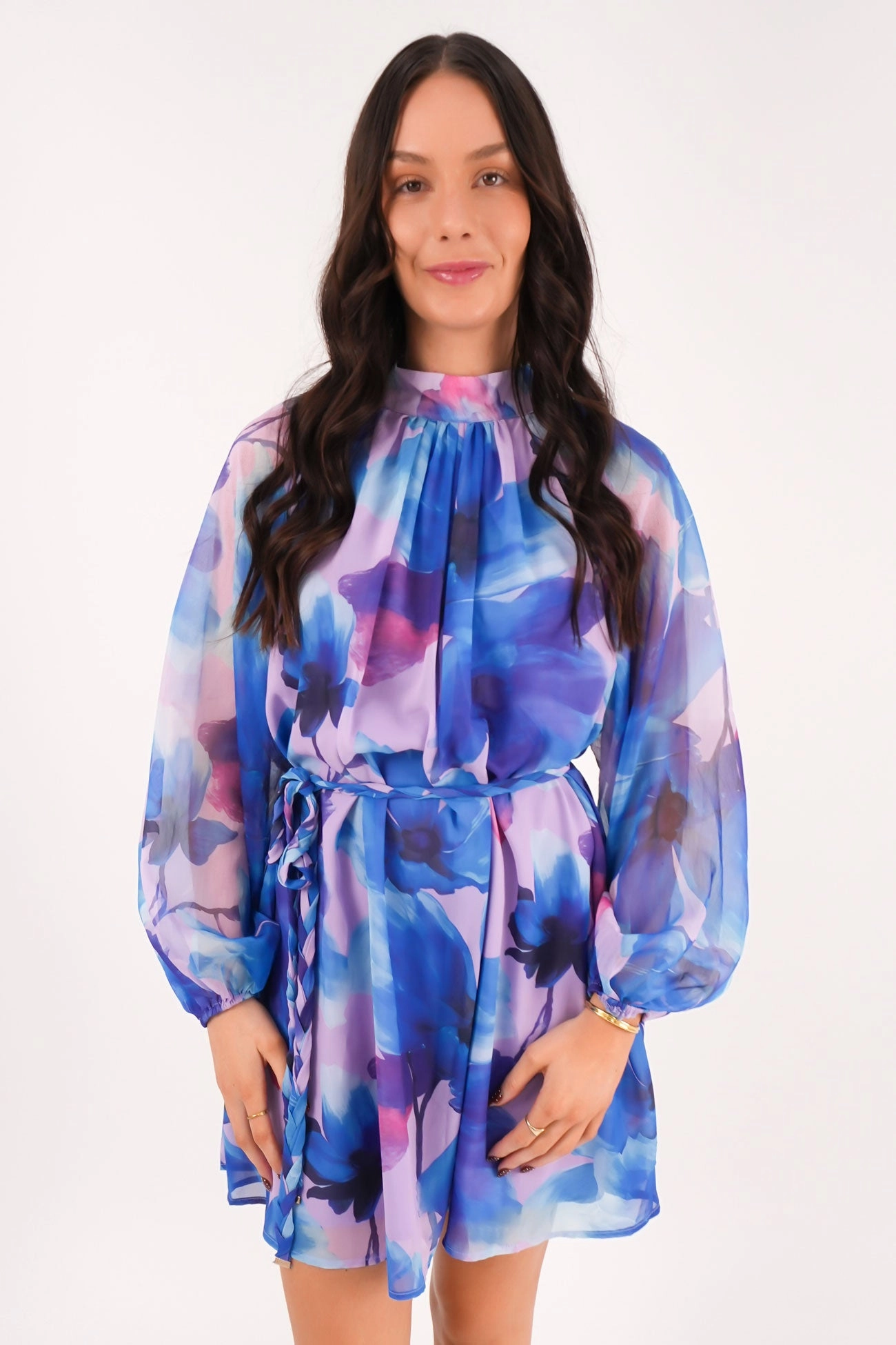 Meera Mini Dress Blue sale sharks