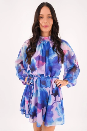 Meera Mini Dress Blue sale sharks sale on clothes