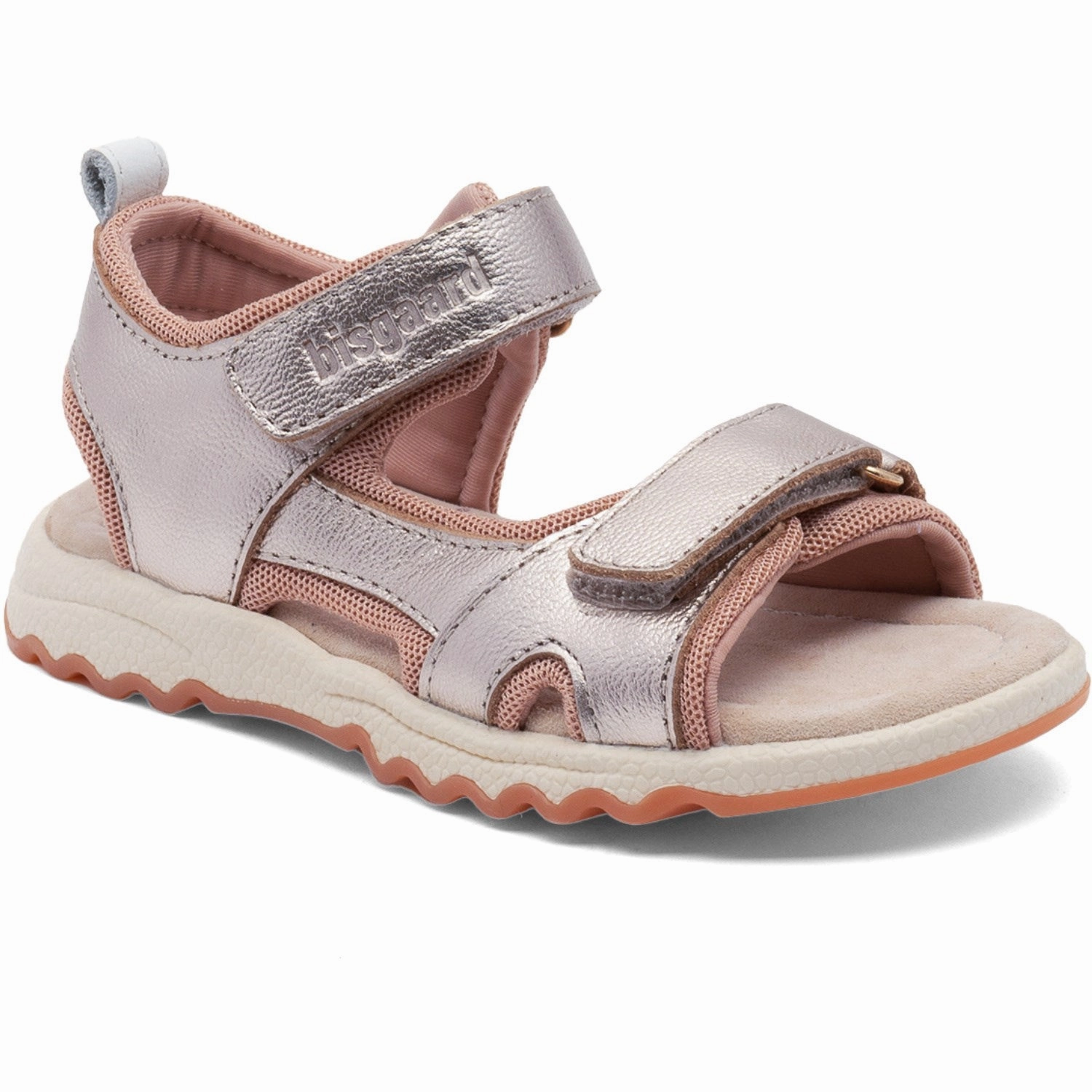 Mesh shoes Bisgaard Rose Gold Coco Sandal Plain shoes