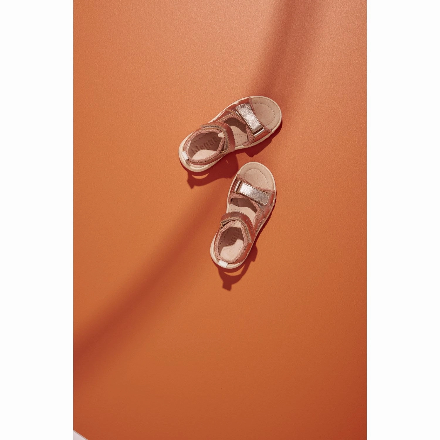 Mesh shoes Bisgaard Rose Gold Coco Sandal