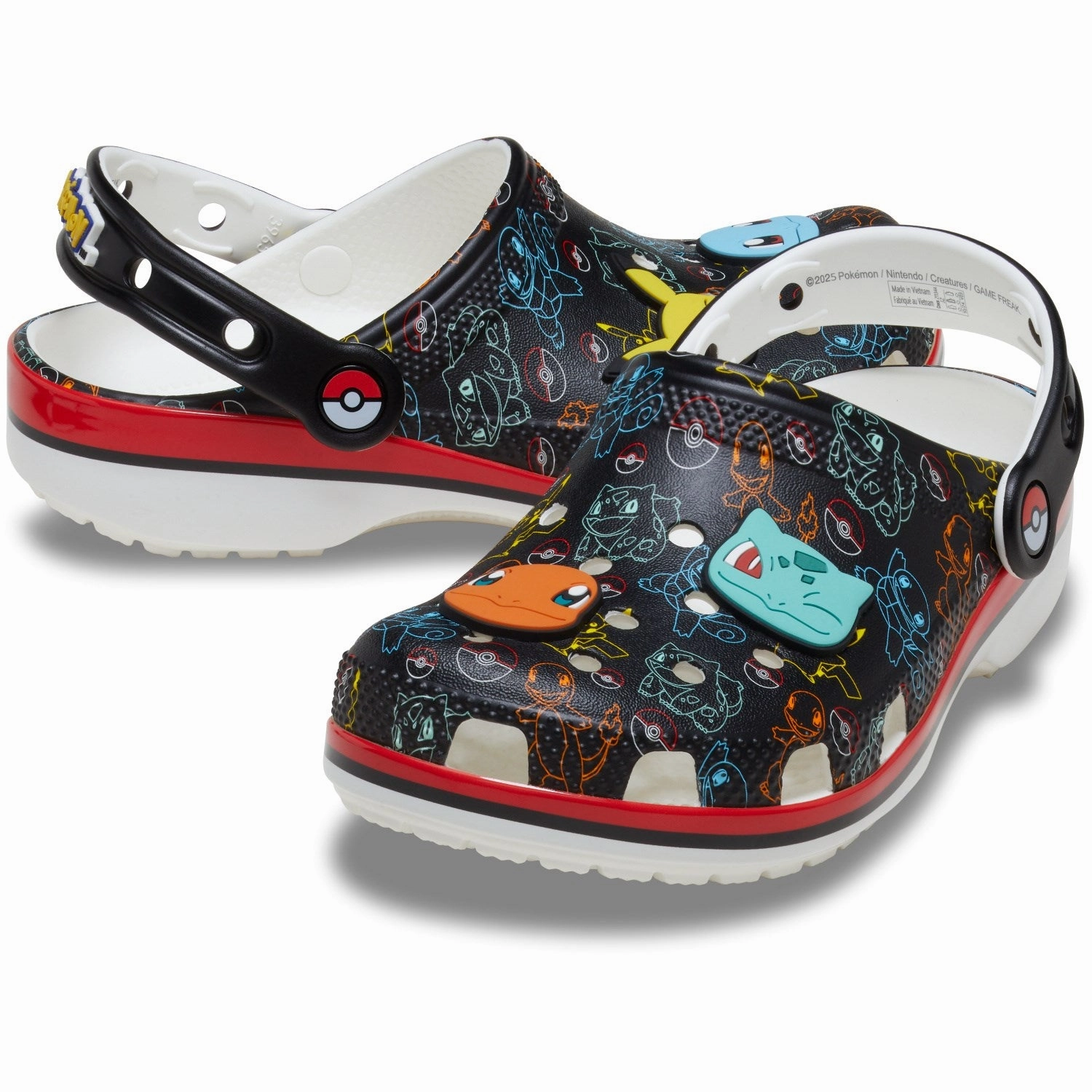 Mesh shoes Crocs Multi Pokemon Print Classic Clog Breathable shoes