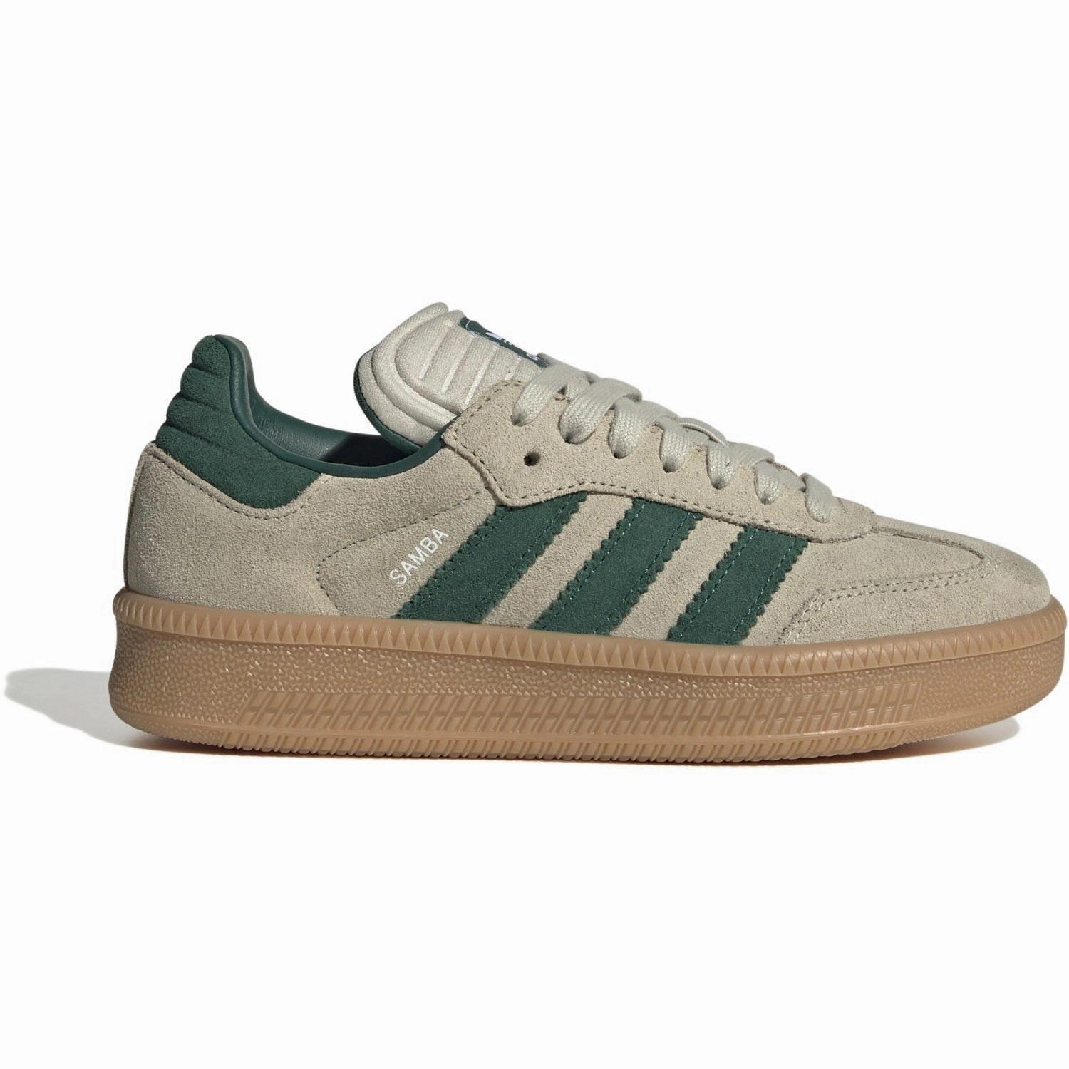 Metallic shoes adidas Originals Putty Grey/Collegiate Green/Gum 3 Samba Xlg J Sneakers Espadrilles