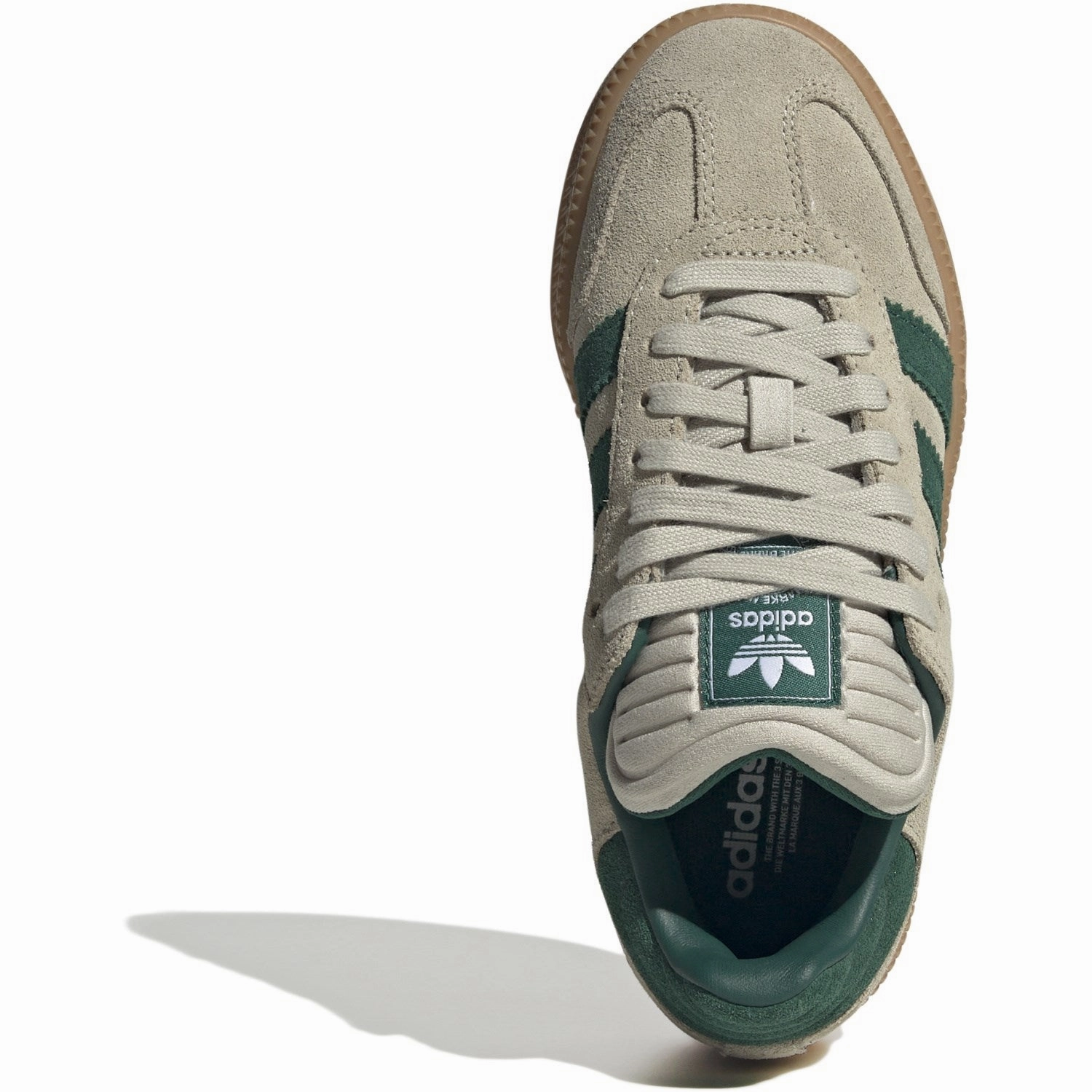 Metallic shoes adidas Originals Putty Grey/Collegiate Green/Gum 3 Samba Xlg J Sneakers