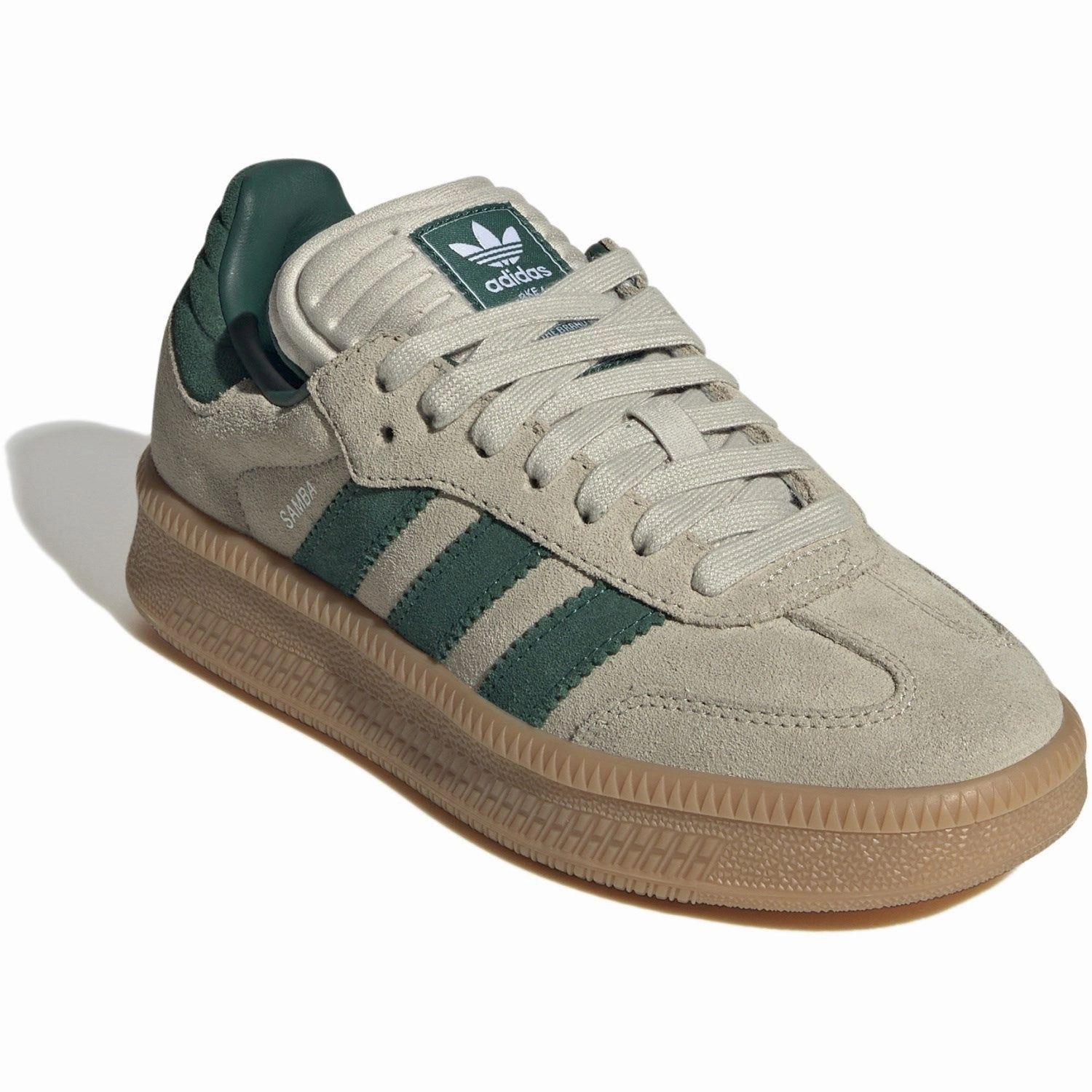 Metallic shoes adidas Originals Putty Grey/Collegiate Green/Gum 3 Samba Xlg J Sneakers