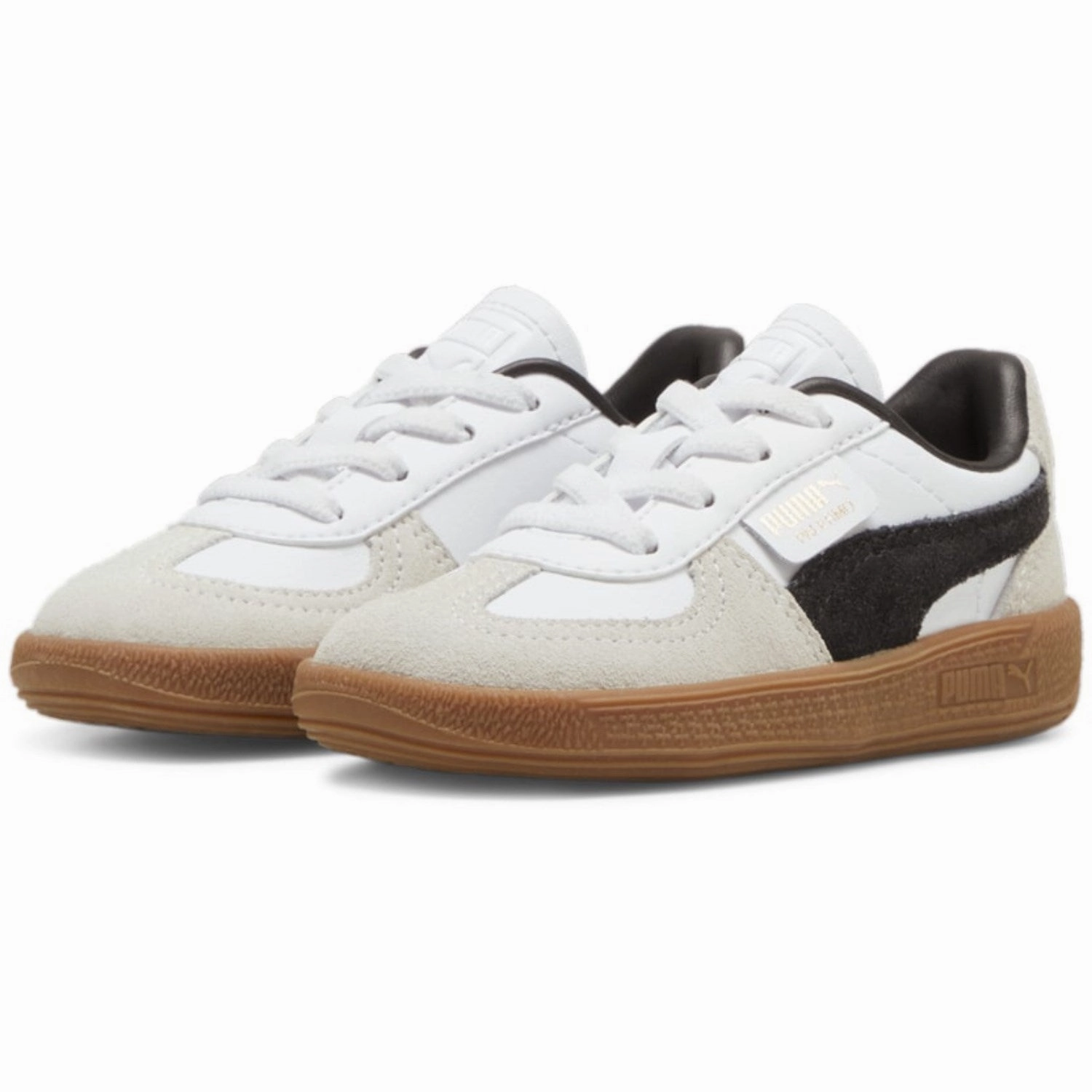 Metallic shoes Puma White Palermo Lth AC Inf Sneakers High-top shoes