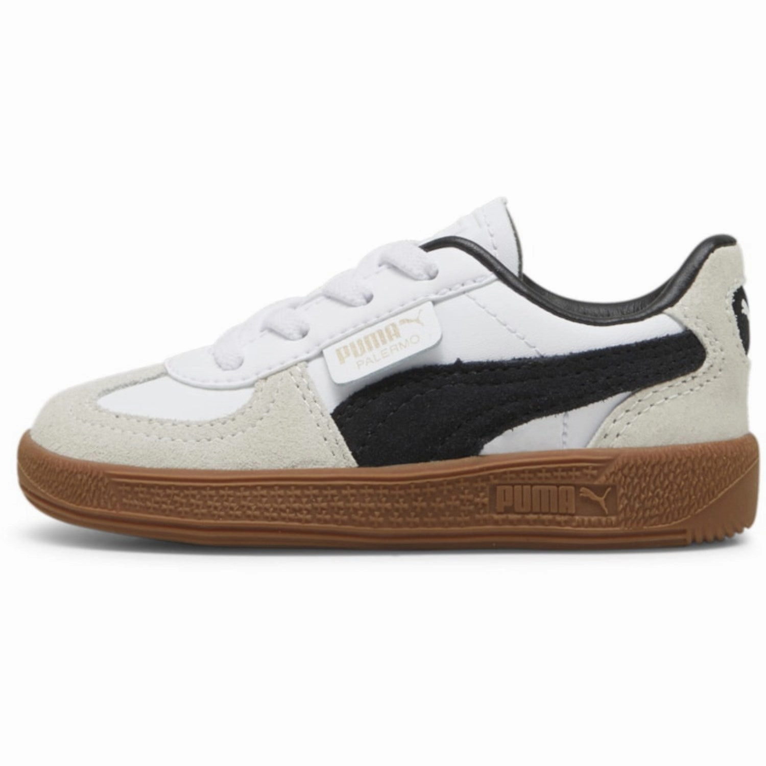Metallic shoes Puma White Palermo Lth AC Inf Sneakers