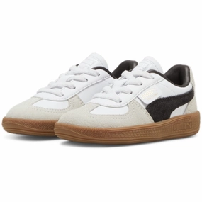Metallic shoes Puma White Palermo Lth AC Inf Sneakers High-top shoes