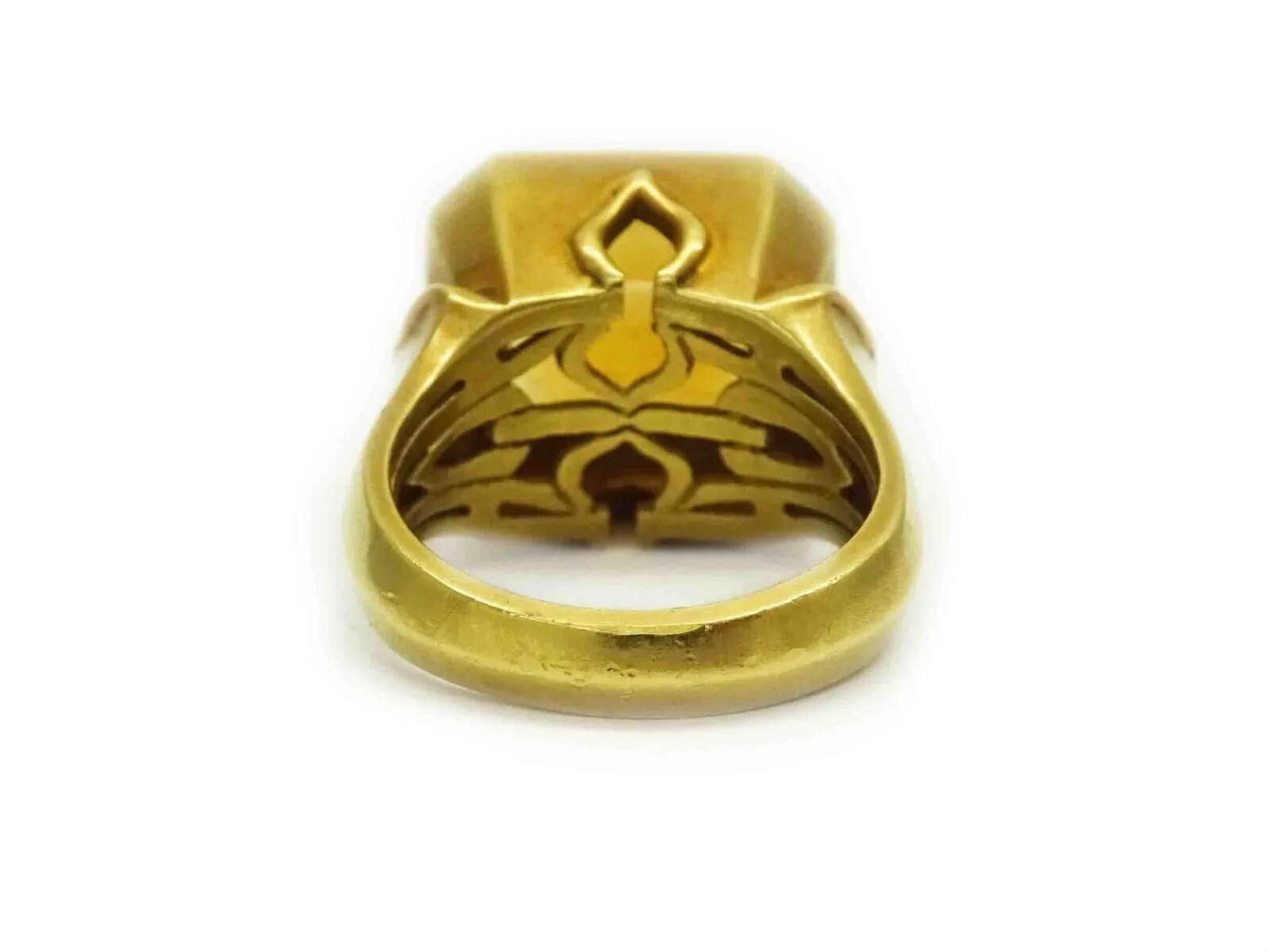 Michelle Mitchell 4.85ct Natural Palmeira Citrine Ring 18k Gold Size 6.25