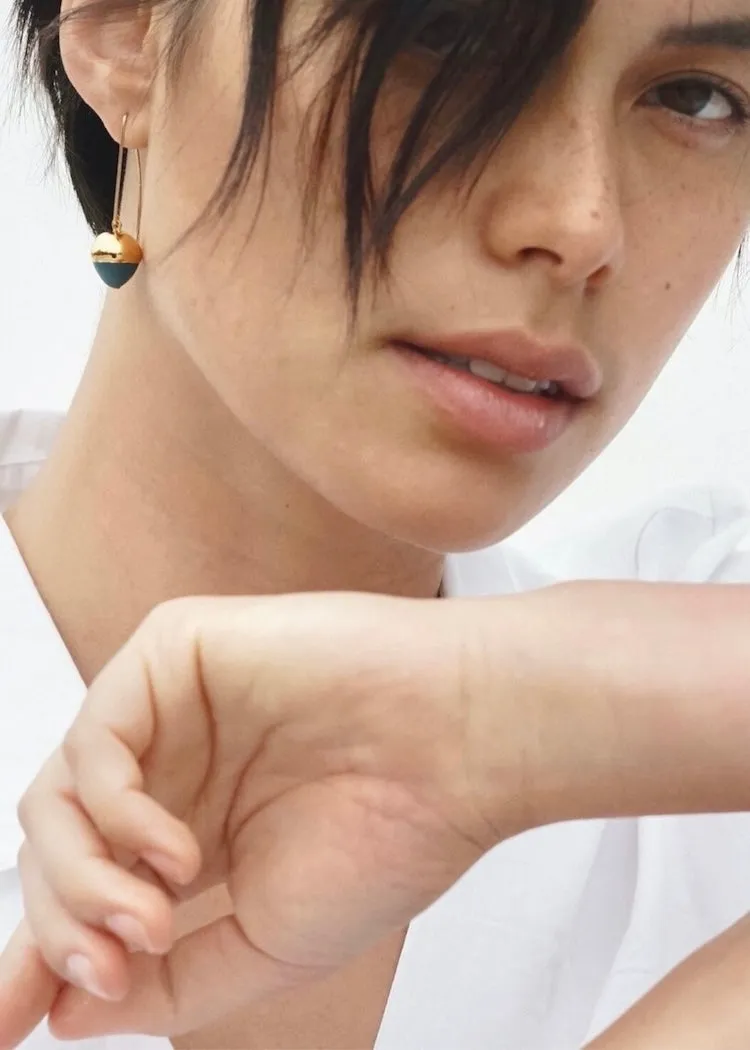 Mier Luo | Gold Dipped Acorns Earrings