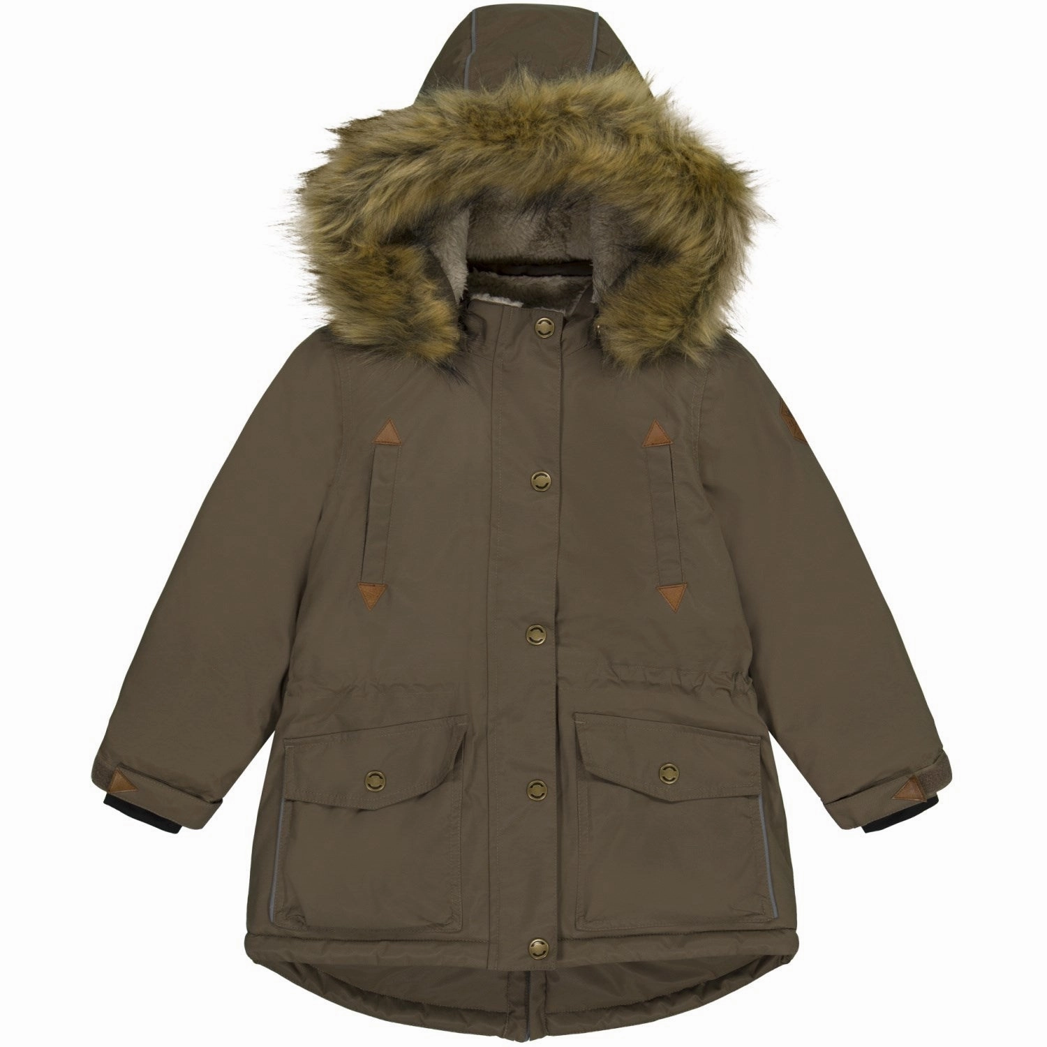 Mikk-Line Chocolate Chip Twill Nylon Parca Edgy Print