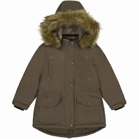Mikk-Line Chocolate Chip Twill Nylon Parca Edgy Print