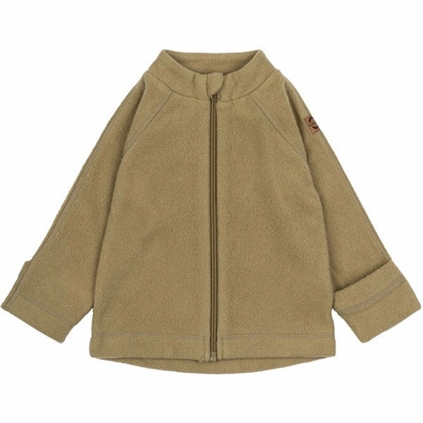 Mikk-Line Cotton Fleece Jacket Dried Herb Denim Casual