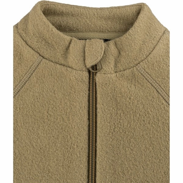 Mikk-Line Cotton Fleece Jacket Dried Herb Denim