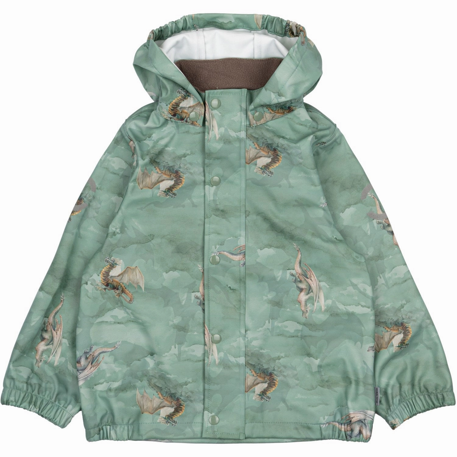 Mikk-Line Green Bay AOP Suspenders PU Rain Set Minimalist