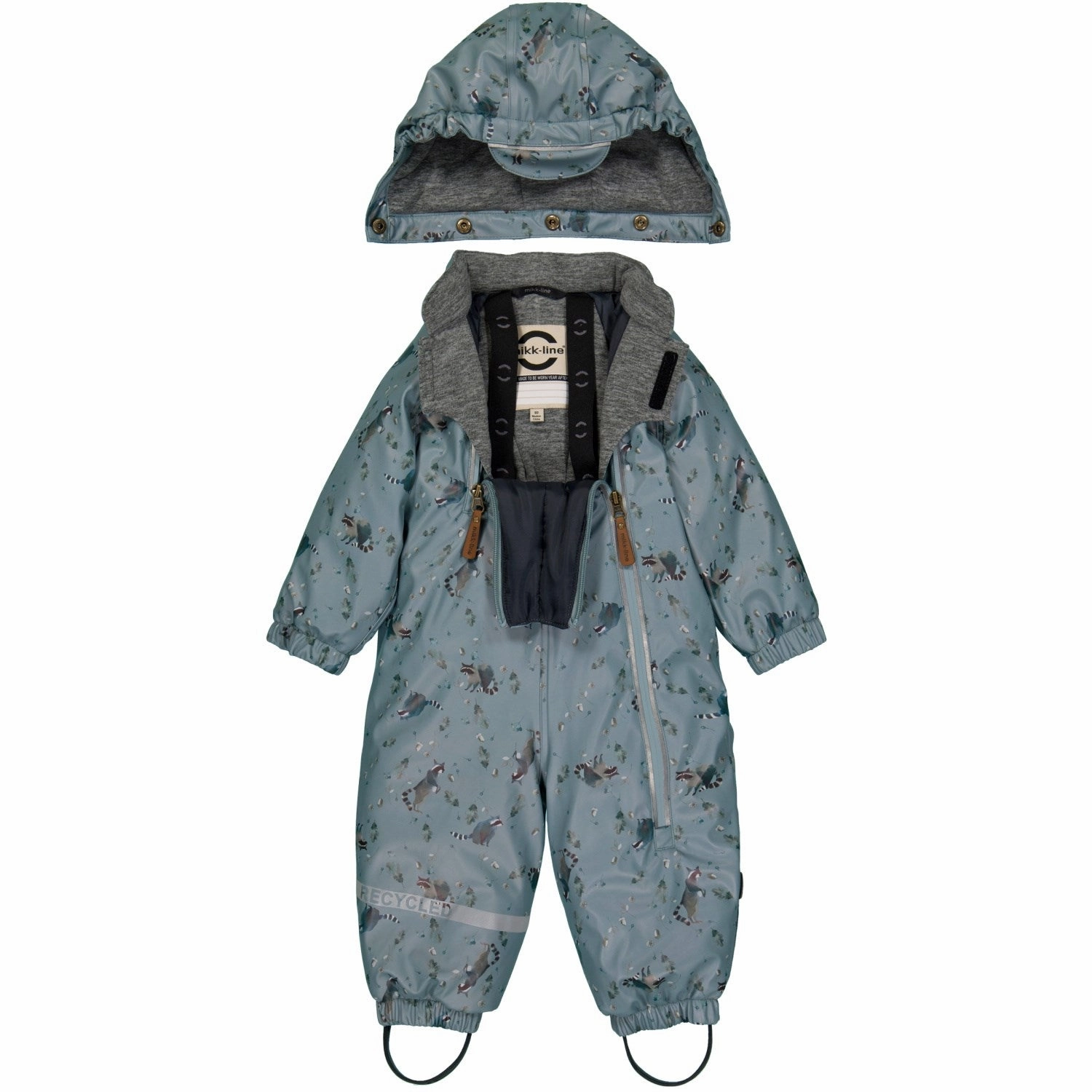 Mikk-Line Lead PU Snow Suit 2 Zip Recycled AOP Tulle