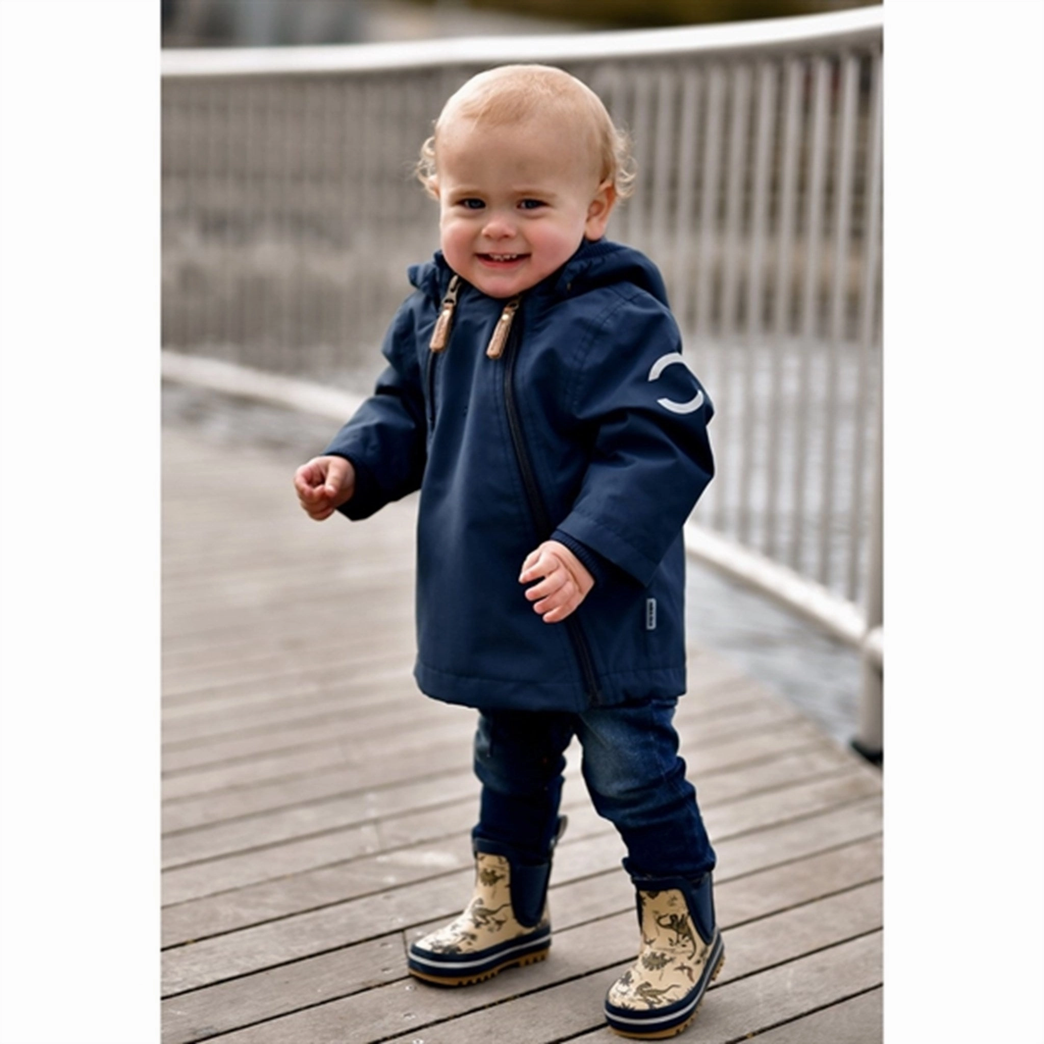 Mikk-Line Polyester Baby Jacket Blue Nights Fit