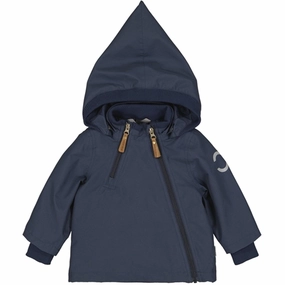 Mikk-Line Polyester Baby Jacket Blue Nights Fit Texture